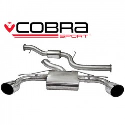 FD55 Cobra Sport Ford Focus RS (Mk2) 2008-11 Cat Back System (Resonated), Cobra Sport, FD55